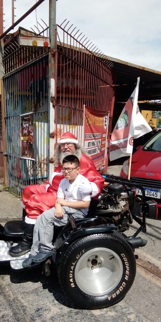 papai noel para porta de loja
